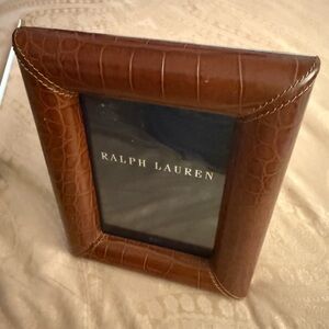 Ralph Lauren Crocodile-Embossed Leather Frame